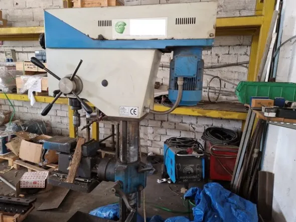 19#7057 Trapano a colonna ACM New Drill e sega a nastro Basic