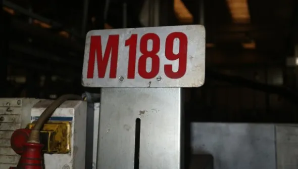 69#5049 Trapano a colonna Serrmac e smerigliatrici