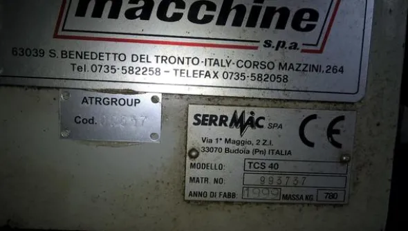 53#3726 Trapano a colonna Serrmac tcs 40