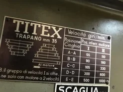 58#4247 Trapano a colonna Titex 35