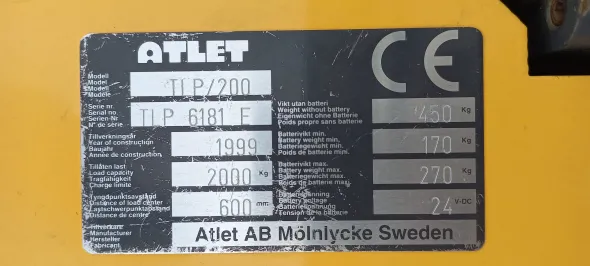 Traspallet Elettrico Atlet Lugli