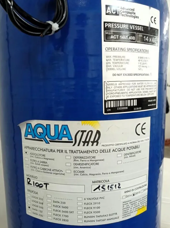 TRATTAMENTO ACQUE – AQUA STAR R100T (DEM-3)