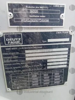 1#9991 Trattore Deutz Fahr 6120