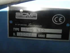2#5620 Trinciastocchi Grind e erpici rotanti