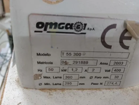 23#8616 Troncatrice orientabile Omga