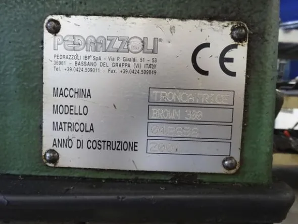 38#1838 Troncatrice Pedrazzoli Brown 300