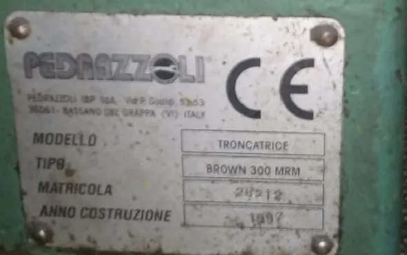 TRONCATRICE PEDRAZZOLI MODELLO BROWN 300