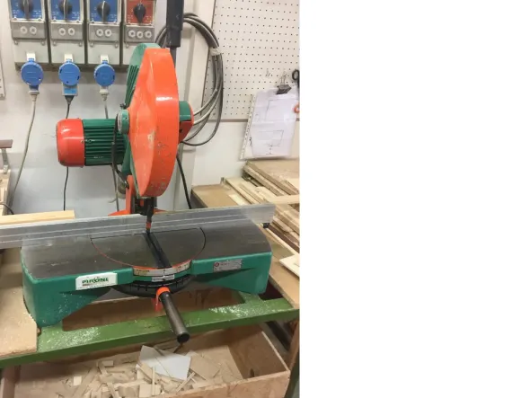 TRONCATRICE PROFESSIONALE PER LEGNO/ALLUMINIO OMS FC350R "usata"