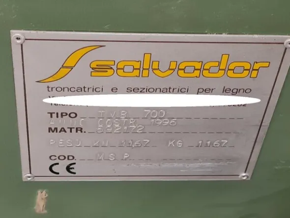 9#5592 Troncatrice Salvador e Omga