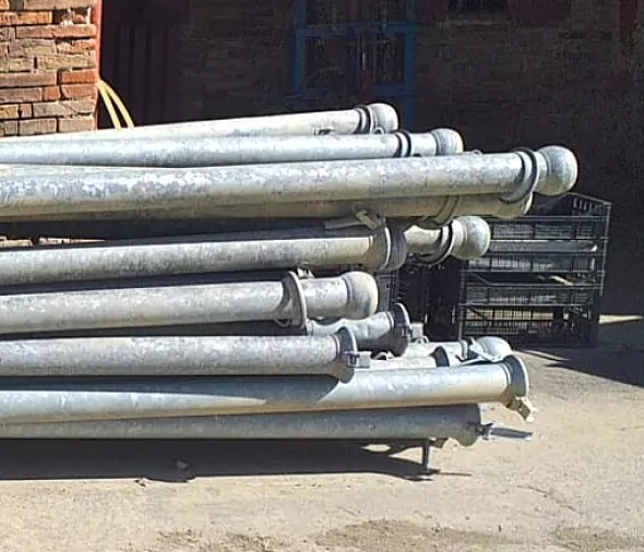 Tubi zincati per irrigazione 120 da 6 mt attacco 80