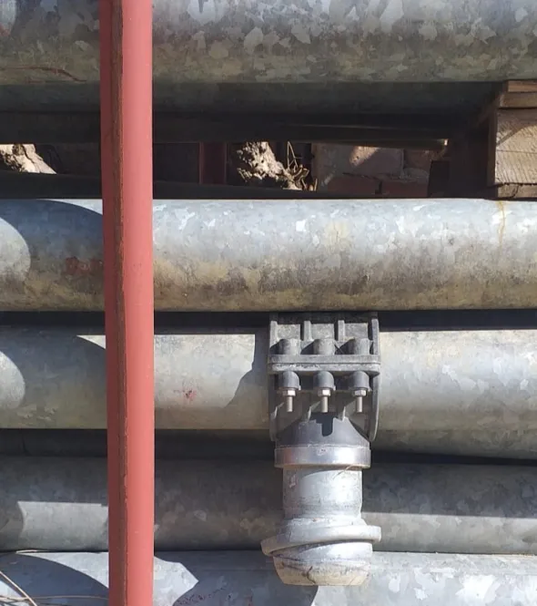 Tubi zincati per irrigazione 120 da 6 mt attacco 80