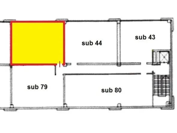 #1652 Ufficio (sub 78) al piano primo di centro commerciale