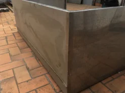 Vasca Acciao Inox 178x110x60 cm.