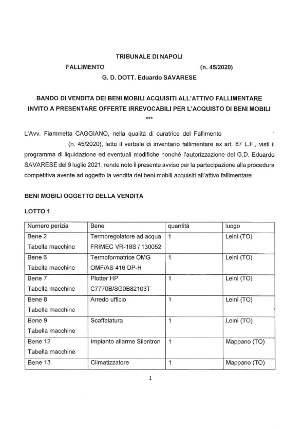 Vendita termoformatrice