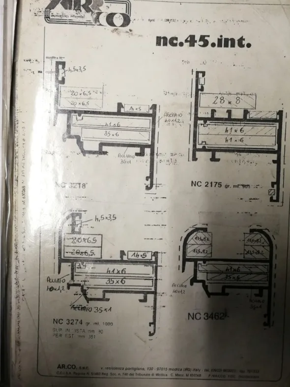 VENDO Curvatrice ARCO per profili in alluminio e ferro
