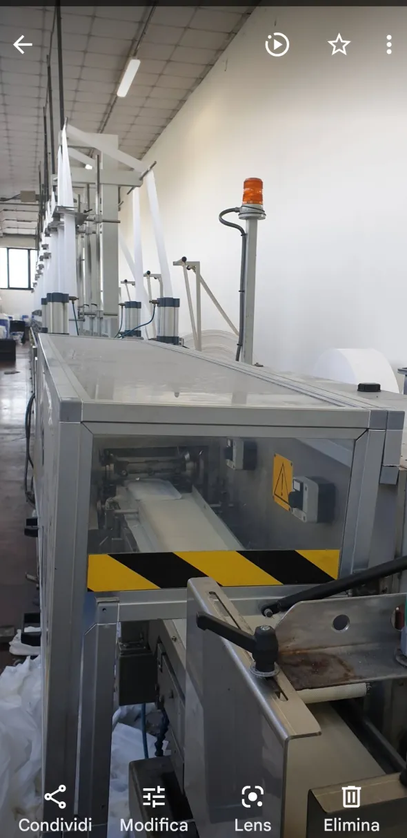 vendo macchinario produzione Salviette imbevute