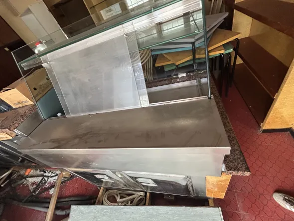 Vetrina frigo da banco con 2 vani frigo sotto