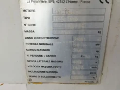 8#7037 Vibrofinitrice Simesa e piattaforma aerea Haulotte.
